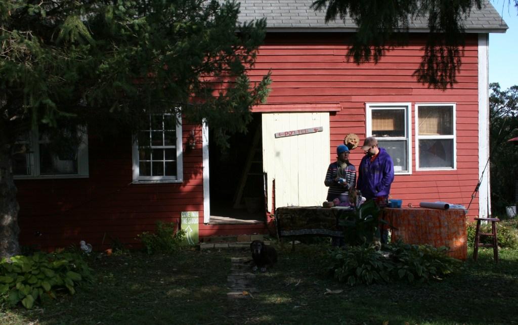 The pottery shed of Dawn Makarios who hosts the Sogn Valley Craft Fair.
