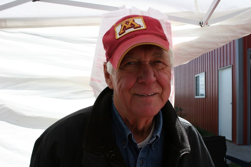 A welcoming vendor sold baked goods, preserves and more at Ruthie's Kitchen while the baker returned home, just down the road, to bake buns for Sunday's fair.