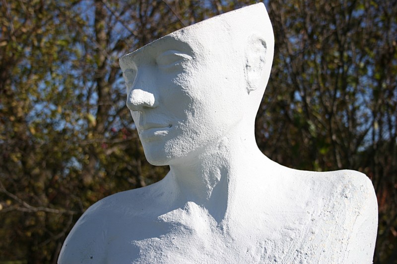 A somewhat more traditional sculpture.