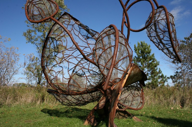 This sculpture was among my favorites and reminds me of milkweeds.