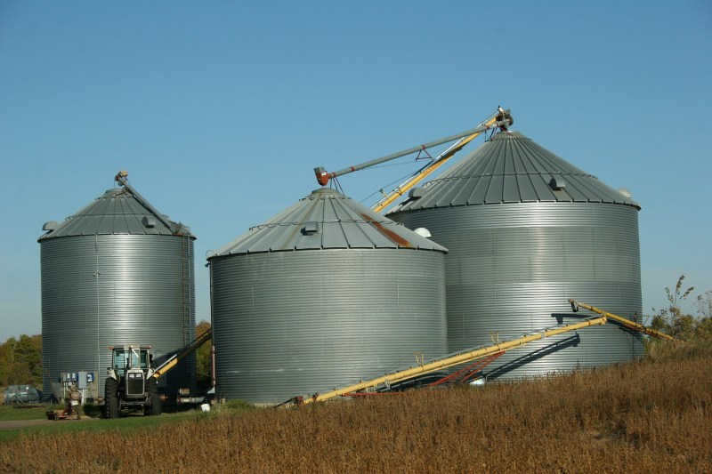 Bins likely have been emptied for the new crop.