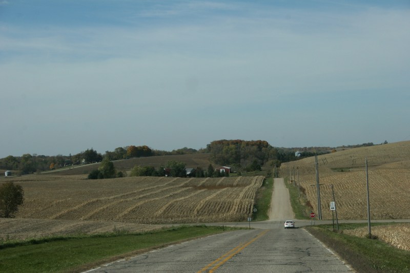 Just west of North Morristown, Minnesota.