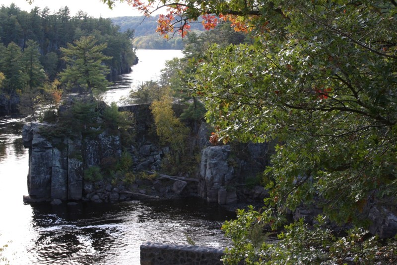 The rocky St. Croix River gorge is stunning in its craggy beauty.