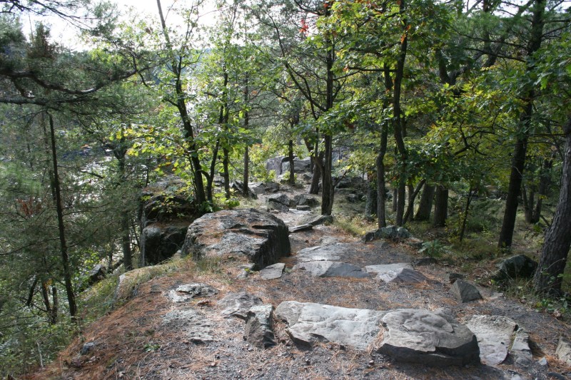 Rocky terrain defines Wisconsin's Interstate Park.