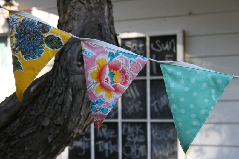 Fabric flags remind me of simpler times.