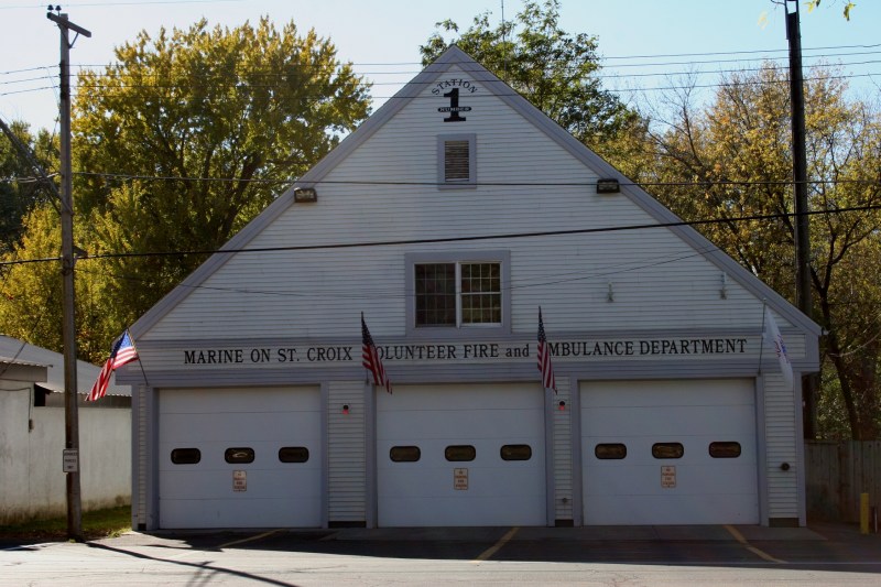 The volunteer fire department is housed in the heart of the downtown.