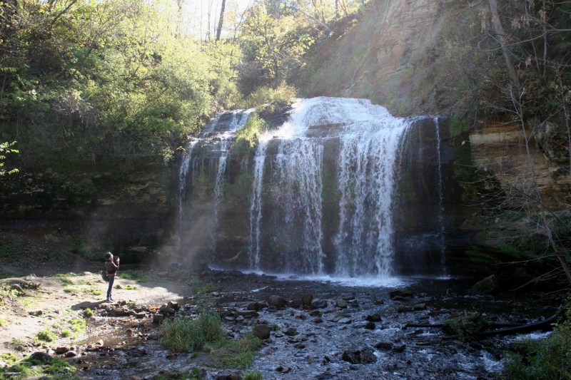 Many are drawn to the natural beauty of Cascade Falls in downtown Osceola.