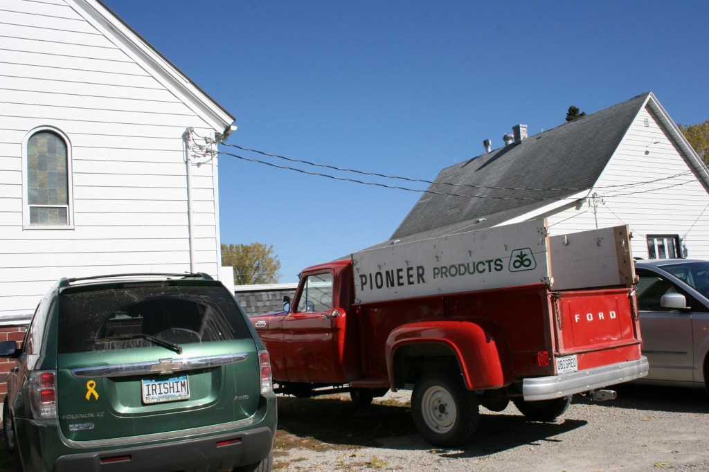 Parked outside Trinity Lutheran Church North Morristown on Sunday morning for the congregation's annual fall dinner.