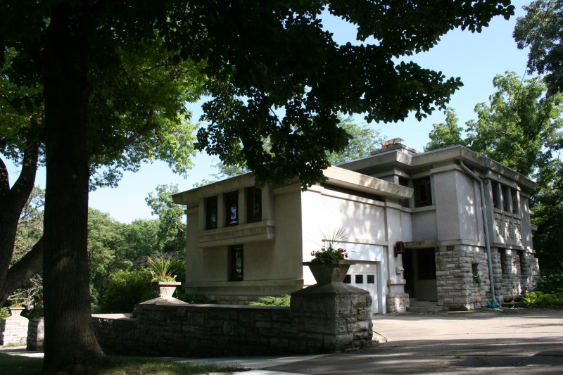 A Prairie School house in the Glen Rock neighborhood of Mason City, Iowa.