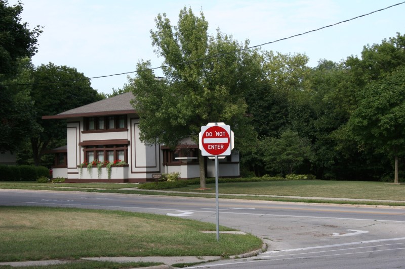 Frank Lloyd designed this house, moved to 530 First St. N.E. and today open to the public as an interpretative center, for Dr. George Stockman.