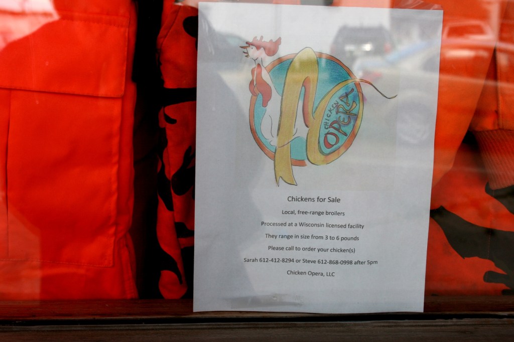 This sign in a storefront window grabbed my attention. So small townish...