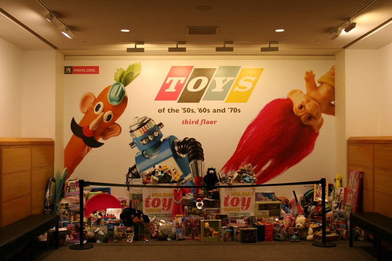 Toys, promo on wall