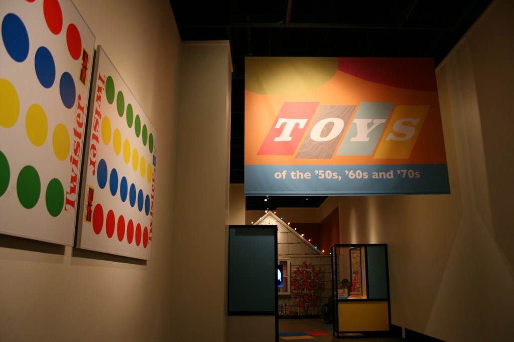 Toys, sign and Twister