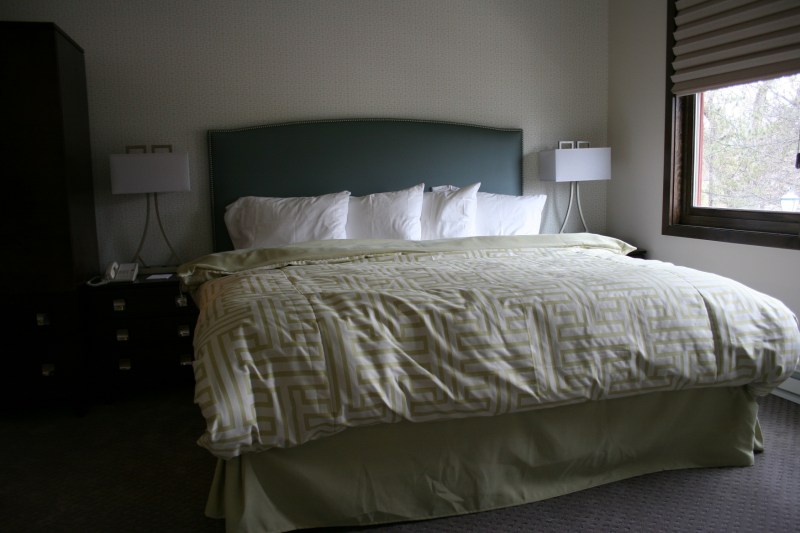 One of several guest rooms open during the public tour.