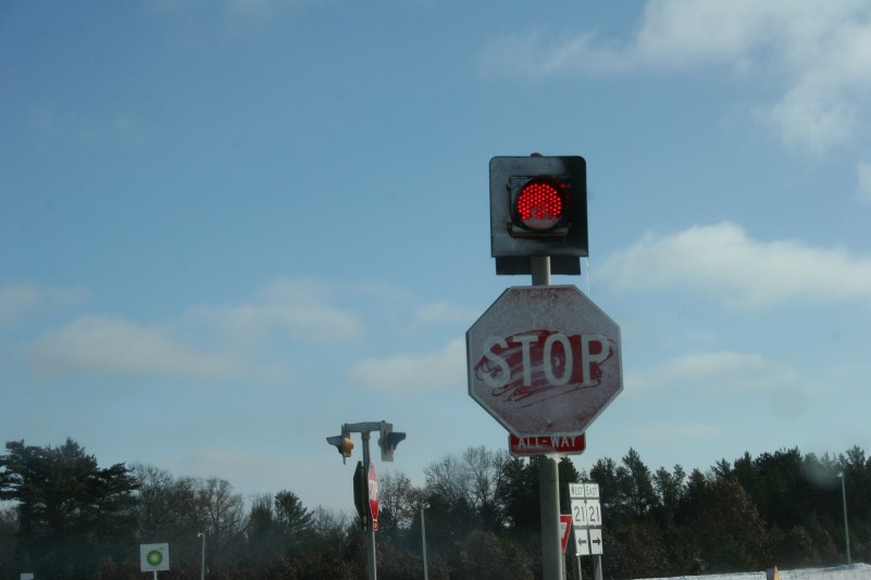 Eastbound on Wisconsin State Highway 21 on Thanksgiving morning.