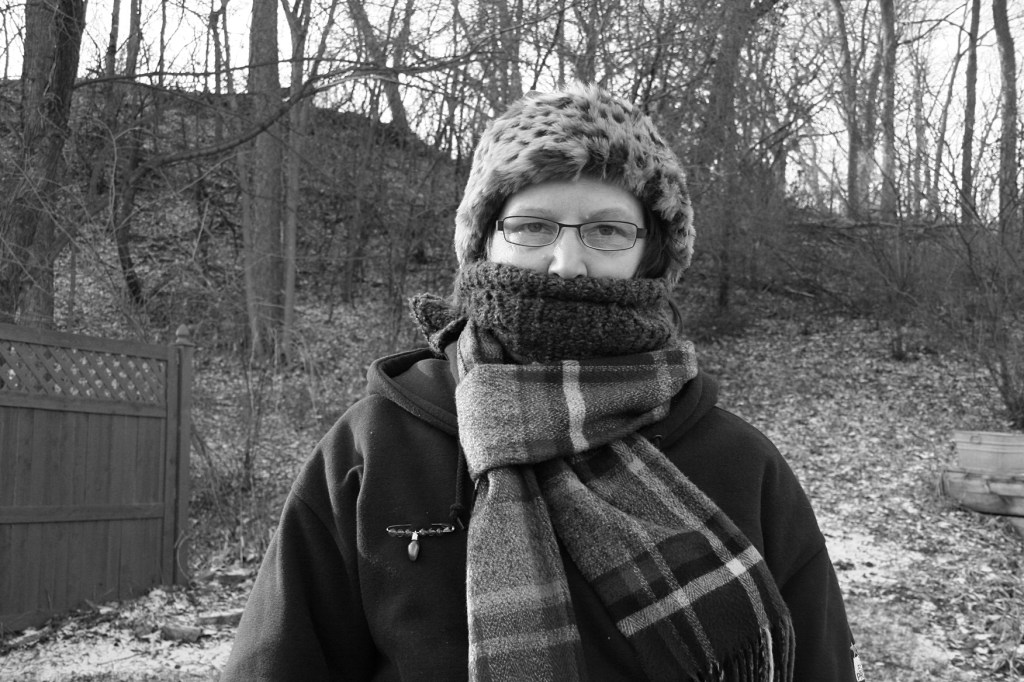 Bundled up to ring Salvation Army bells 2013