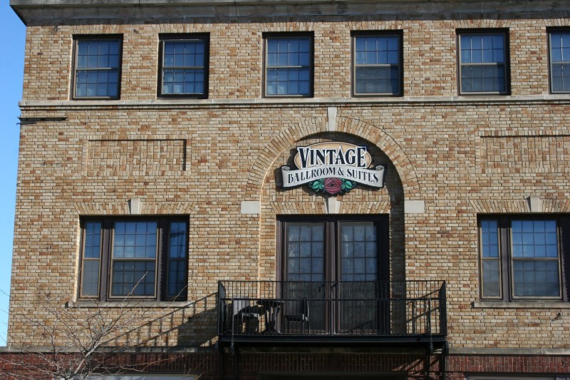 Just up the hill you'll find the Vintage Ballroom and Suites at 129 Central Avenue North. Bernie's Grill occupies the first floor.