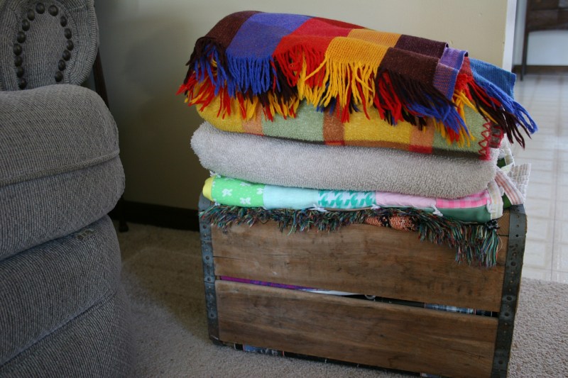 Warm throws top magazines.