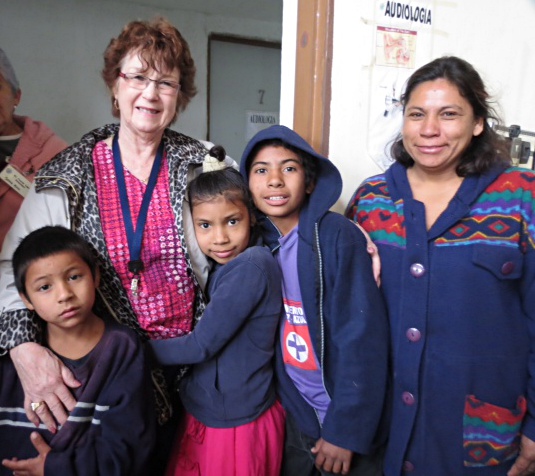 That's Virginia, our generous donor, on the left.