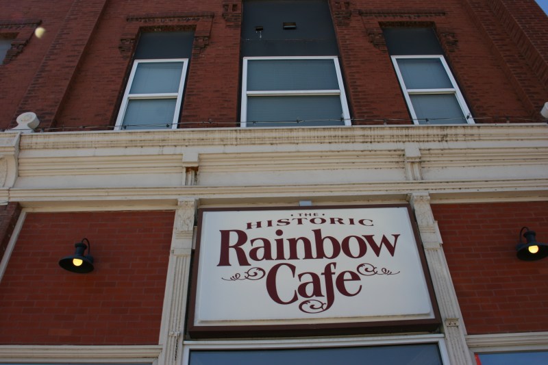 Simple and lovely signage above the front door.