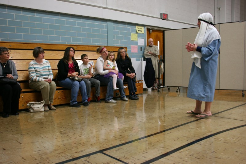 Volunteer Leann talks about the torture Jesus suffered even prior to his crucifixion.