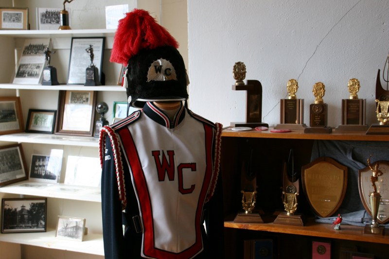 A majestic band uniform preserved.