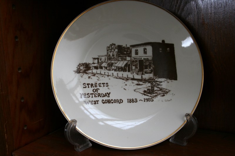 A commemorative plate from West Concord.