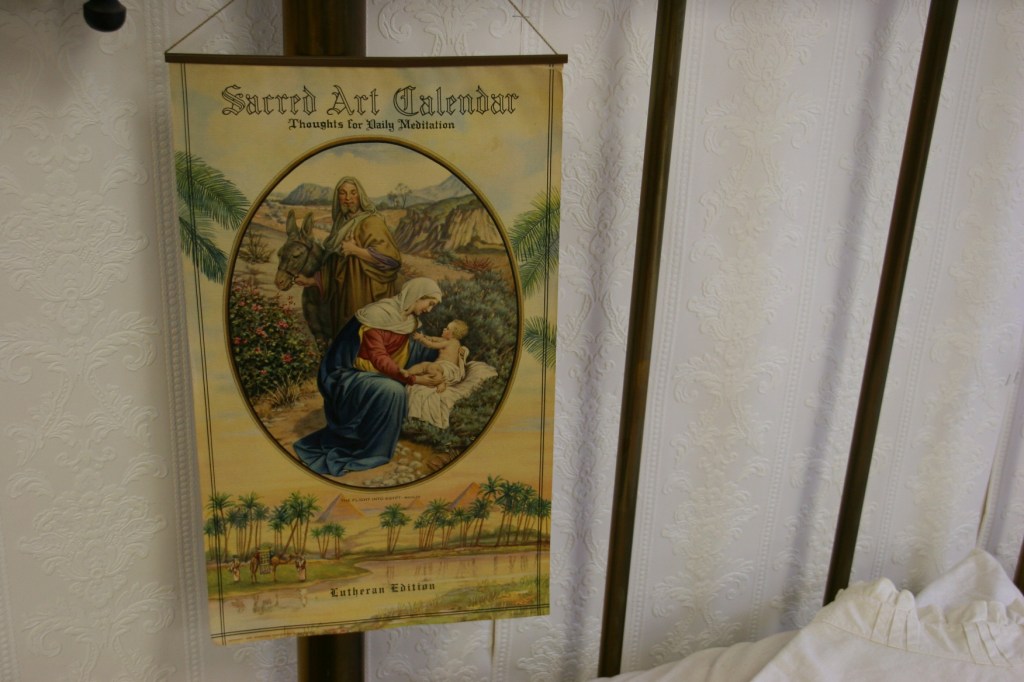 This struck me as particularly humorous: A Sacred Art calendar, Lutheran edition.