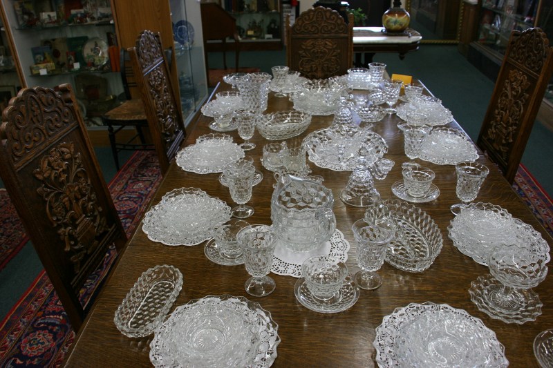 The table is set as if for a special family dinner.