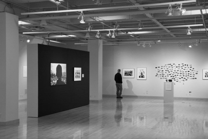 An overview of a section of the exhibit at St. Olaf College, Northfield, Minnesota.
