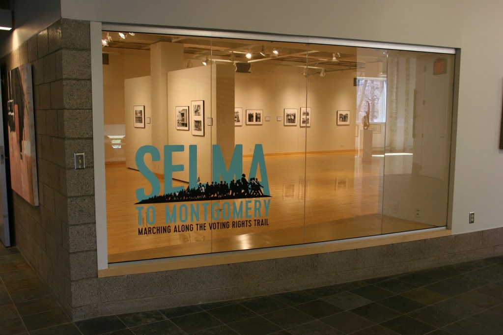 The "Selma to Montgomery" exhibit at the Flaten Art Museum, St. Olaf, recently closed.