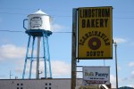 Lindstrom, coffee pot and bakery signage