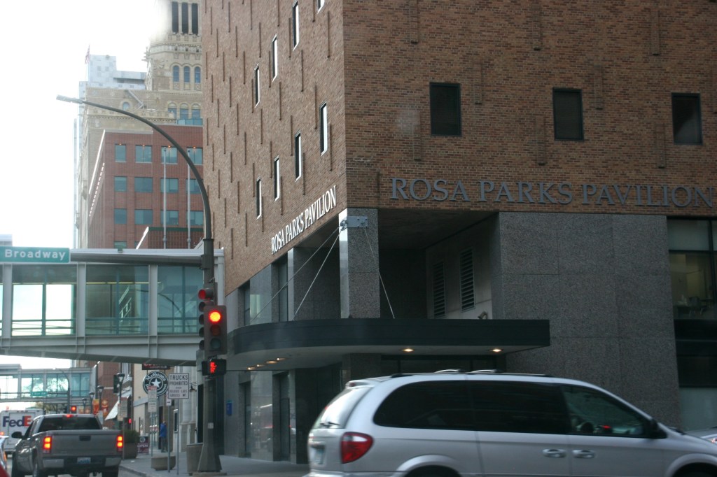 Downtown: the Rosa Parks Pavilion. I have no idea what is housed here.