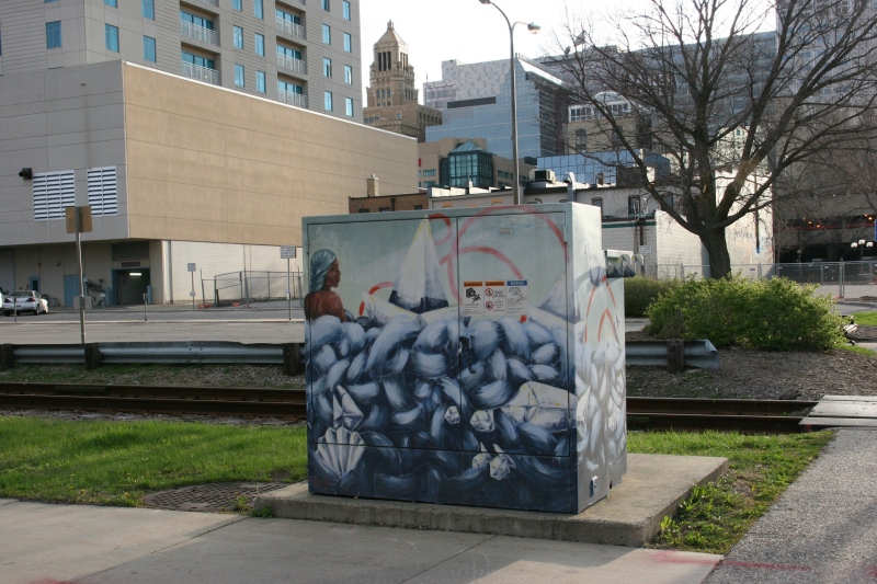 A great idea for turning an otherwise mundane utility box into a work of art.