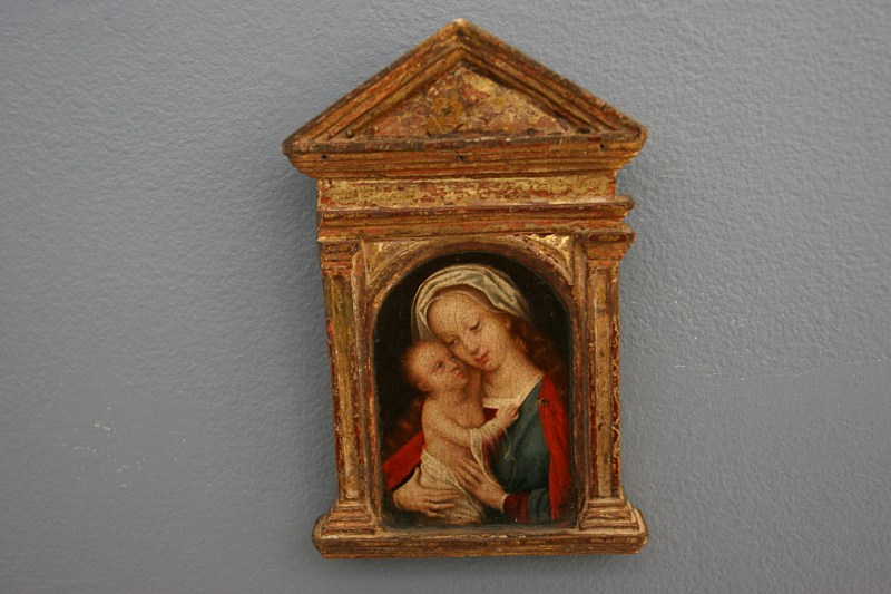 The 16th Century "Madonna and Child, an oil painting on panel by Adriaen Isenbrandt of Belgium.