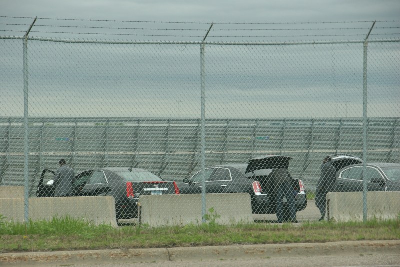 Airport, drivers waiting at airport
