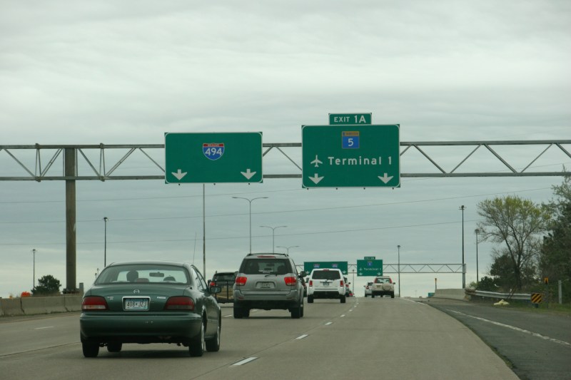 Airport, terminal 1 sign