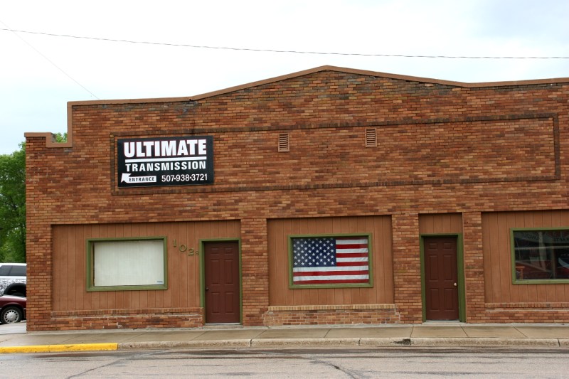 A business in downtown Belview, Minnesota.