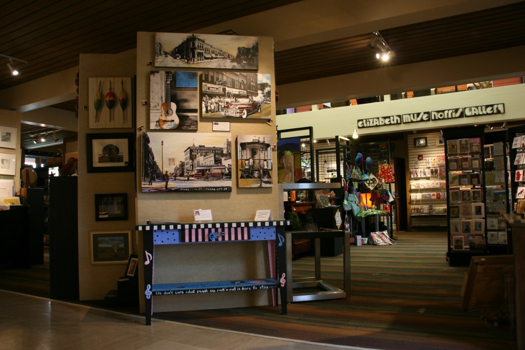 The arts center galleries showcase an abundance and variety of outstanding art.