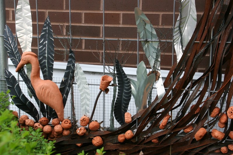 The tree sculpture (above) calls for an up close study of details.