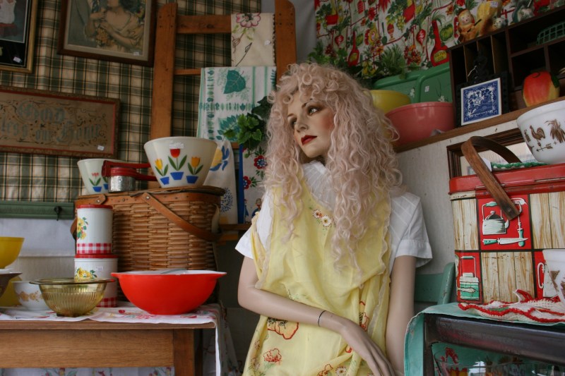 Window displays, like this one at Collectors Wonderland, are art in themselves.