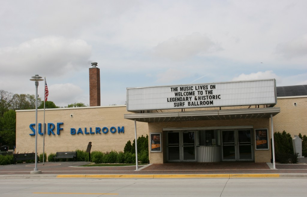 The Surf Ballroom draws musicians and music lovers from all over. It is the final venue played by Buddy Holly,