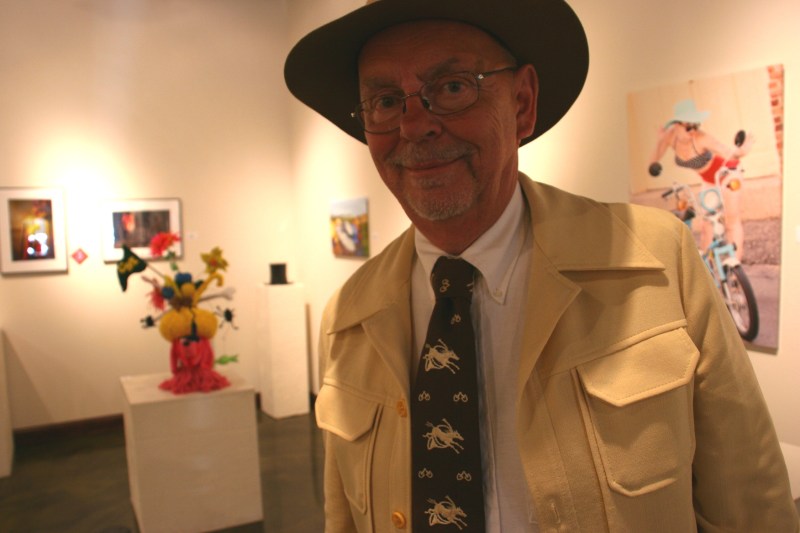 The auctioneer bought his yellow leisure suit in the early 1970s.