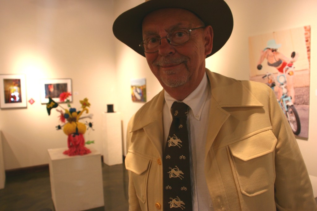 The auctioneer bought his yellow leisure suit in the early 1970s.