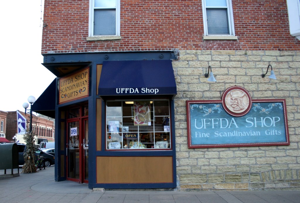 There are lots of shops in downtown Red Wing, including this Uffa Shop.