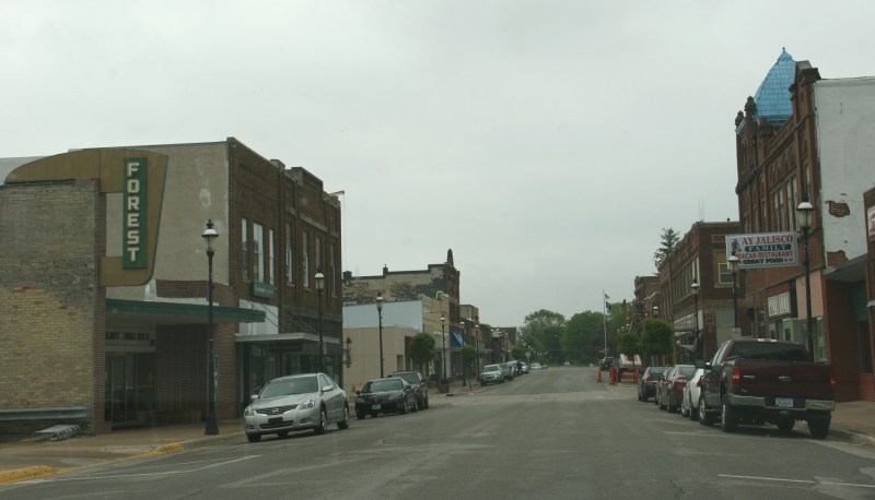 Downtown Forest City, Iowa.