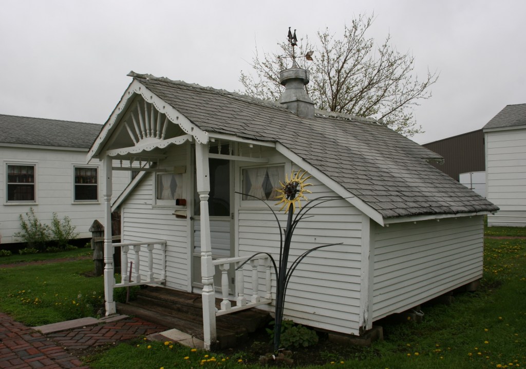I peered inside a partially open door to see that this building is appropriately dubbed the doll house. It's filled with dolls.