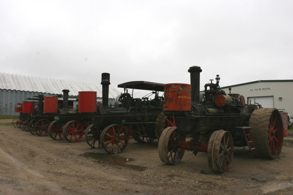 Steam engine tractors.