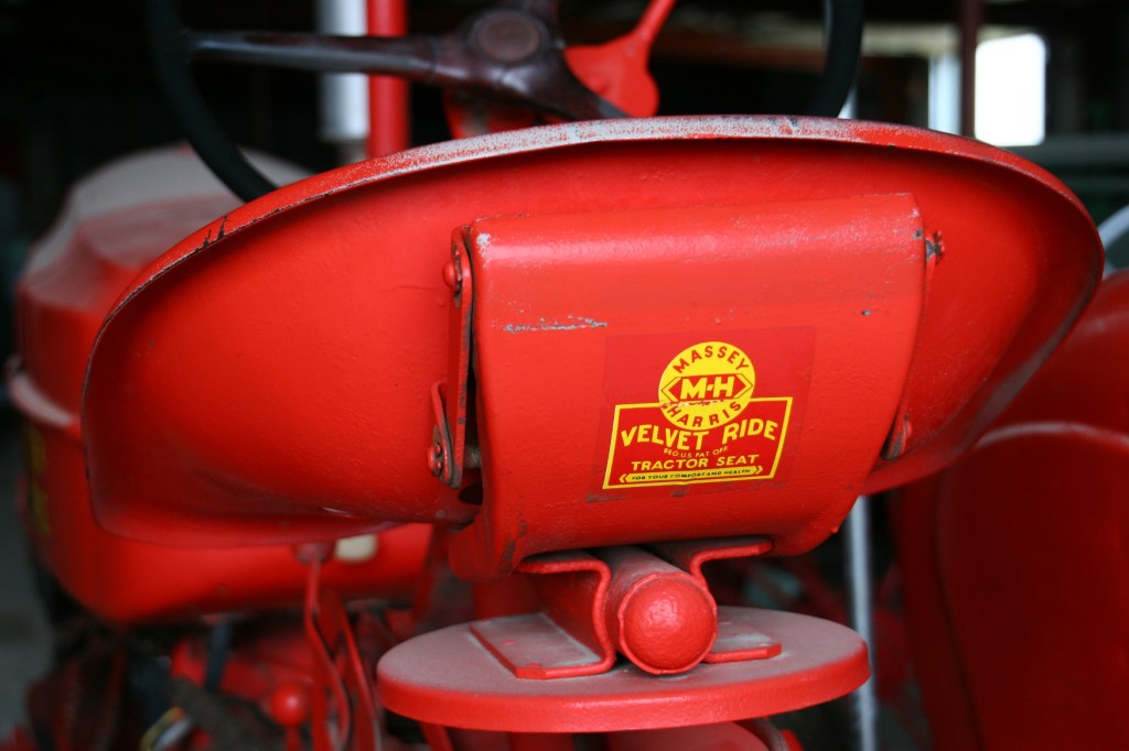 A tractor seat.