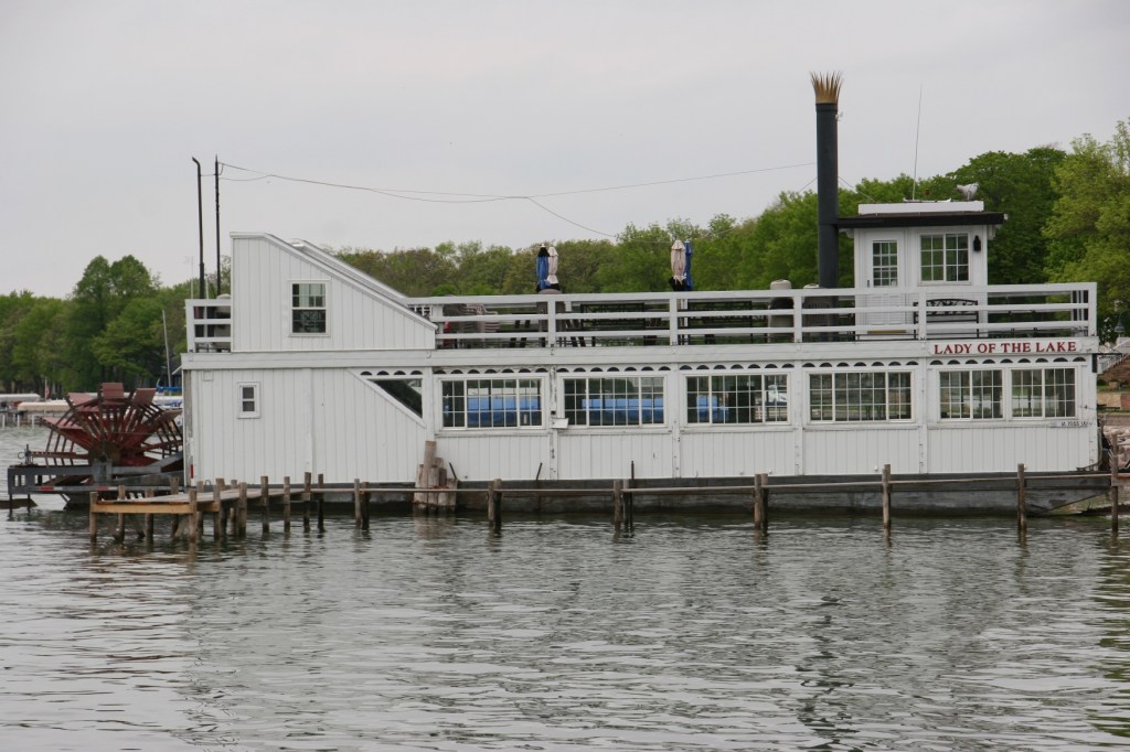 The docked Lady of the Lake.